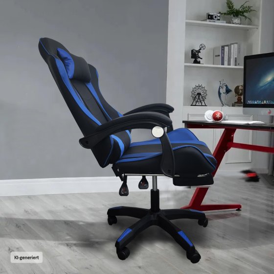 Schreibtischstuhl Krit Relax Schwarz-Blau 