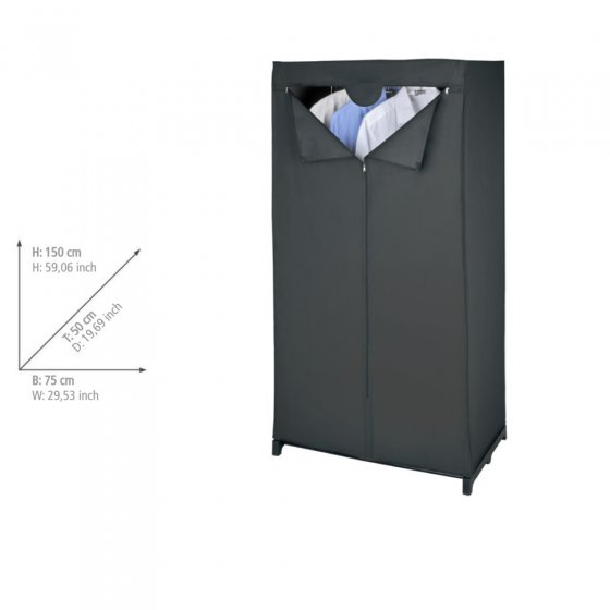 Kleiderschrank Mod. Deep Black, mit Reißverschluss