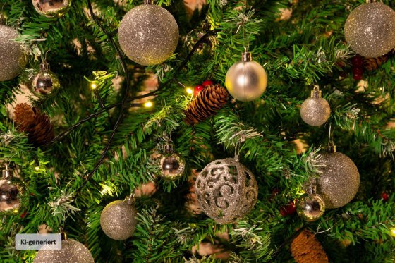 Weihnachtskugel Set, 100 Stück Gold 