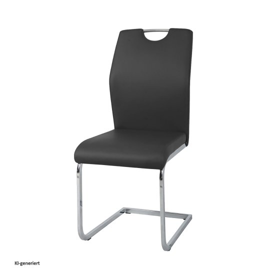 Esszimmerstuhl 4er Set Schwarz Nelly 