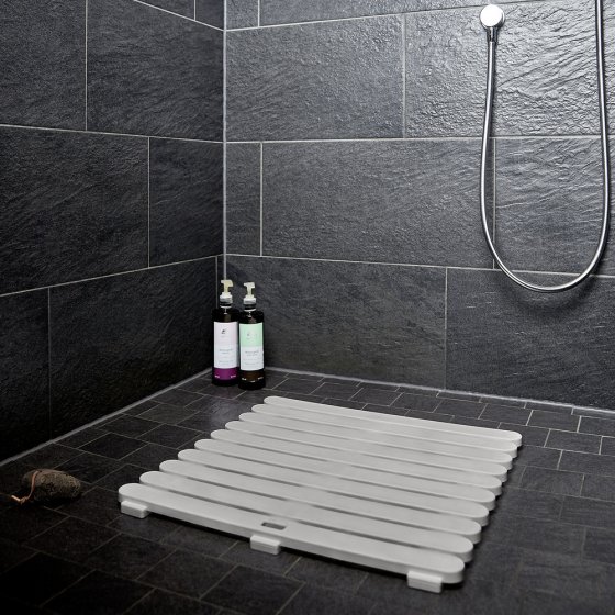 Duschrost Mod. Indoor & Outdoor Taupe, aus stabilem Kunststoff 