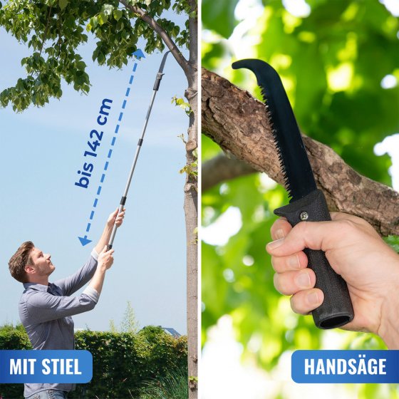 Astsäge und Teleskopstiel, bis zu 342 cm Arbeitshöhe 