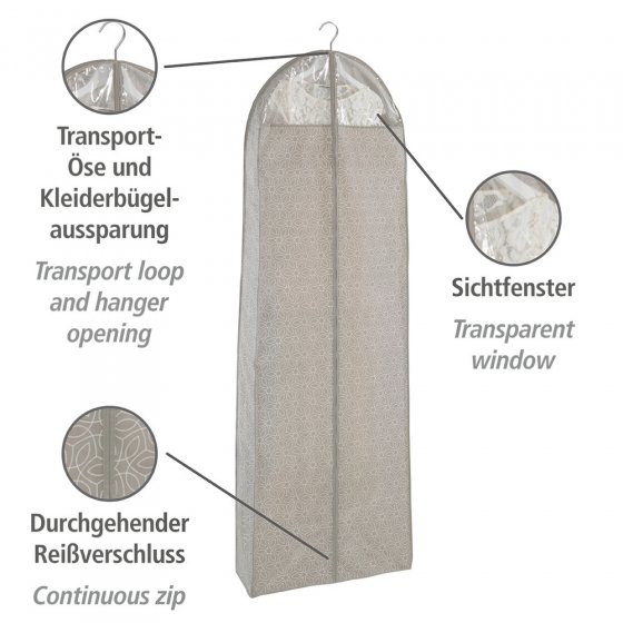 Kleidersack Mod. Balance 180 x 60 cm, 4er Set, atmungsaktiv 