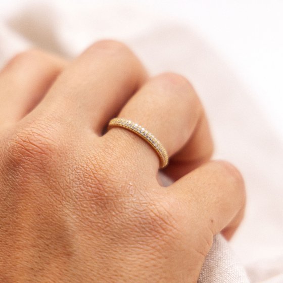 Ring Gold 375 Zirkonia weiß 