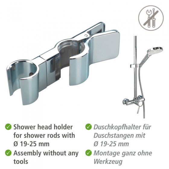 Brausegleiter Mod. Metall Chrom, zum Klemmen 