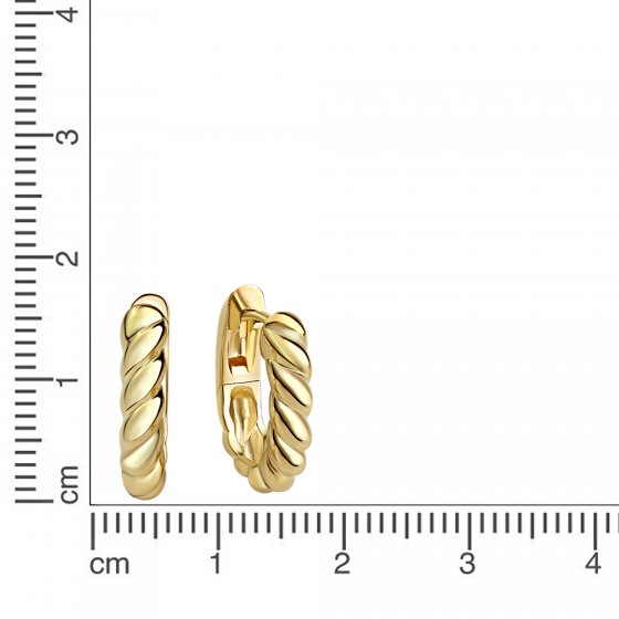 Klappcreolen 925 Sterling Silber vergoldet 