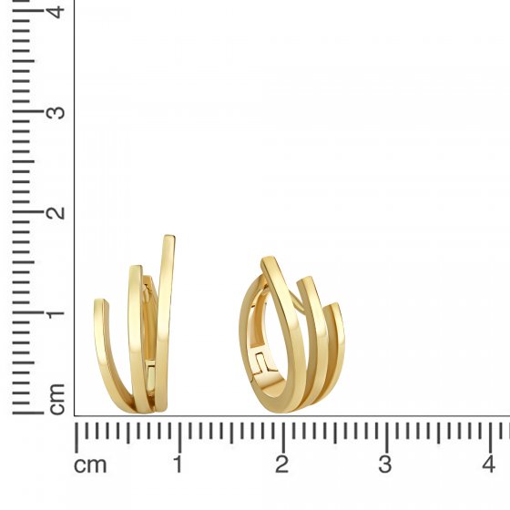 Klappcreolen 925  Sterling Silber vergoldet 