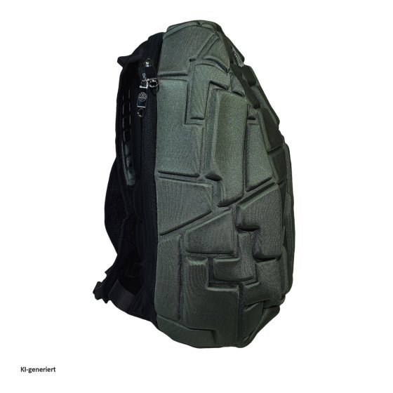 Stylischer Rucksack mit Hartschalen-Optik Ideal für Alltag, Schule und Reisen 