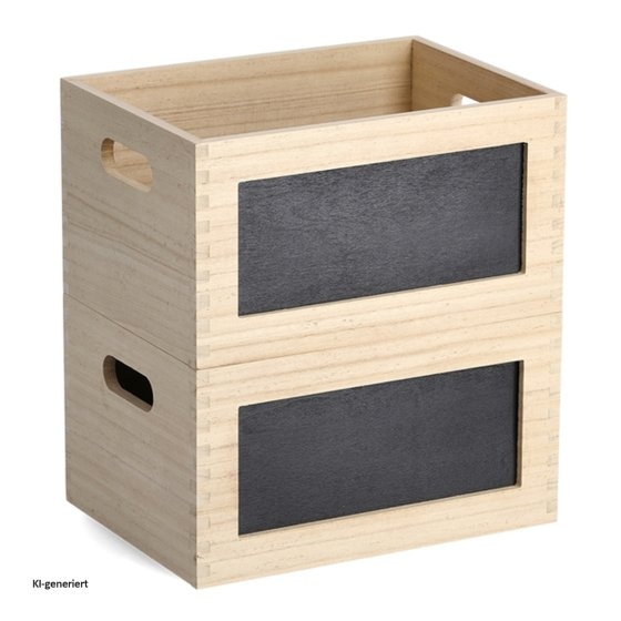 Allzweckkiste mit Tafel Holz 