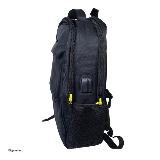 Rucksack mit USB und Kopfhöreranschluss Laptoprucksack für Alltag, Uni oder Reisen 