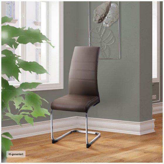 Schwingstuhl SallyC PU Braun 