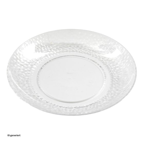 Teller Ø 27 cm 2er Set Kunststoff mit Blaseneffekt 