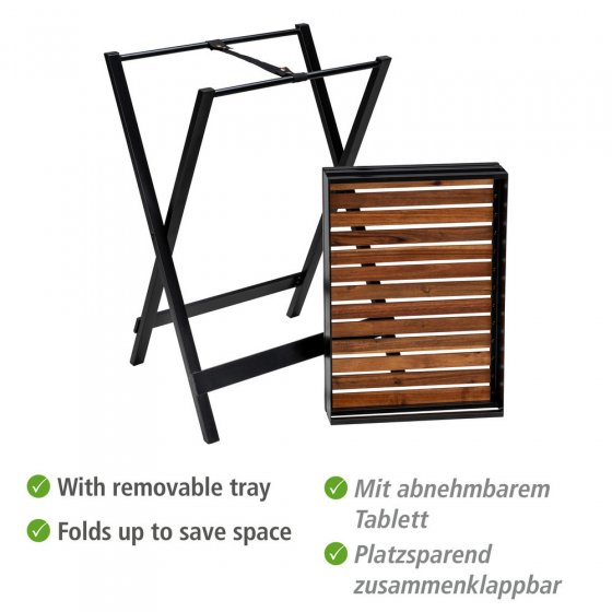 Beistelltisch mit Tablett Mod. Taba , FSC® zertifiziertes Akazienholz