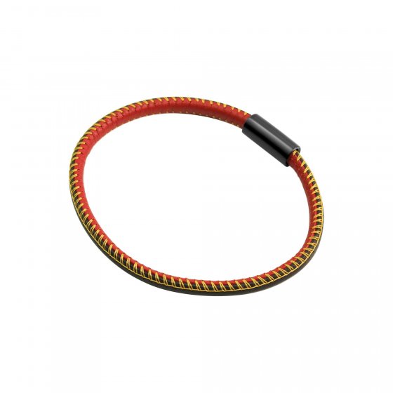 Armband echt Leder mit Deutschland-Farben 23cm 