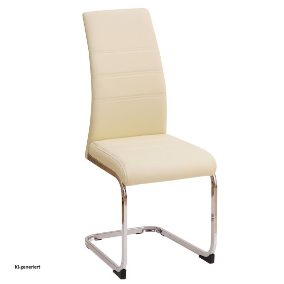 Esszimmerstuhl SallyC Kunstleder 4er-Set Beige 