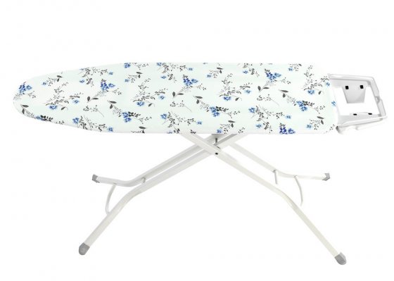 Bügeltischbezug Mod. Keramik M Floral Blau, bis 126 x 41 cm einsetzbar 