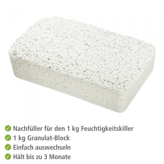 Feuchtigkeitskiller 1 kg Nachfüllpack 6er Set, Luftentfeuchter Nachfüllpack