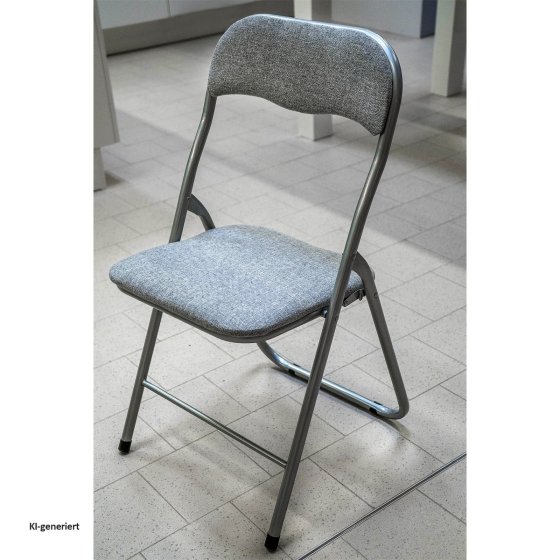 Klappstuhl 4er Set Dima Fabric Grau 