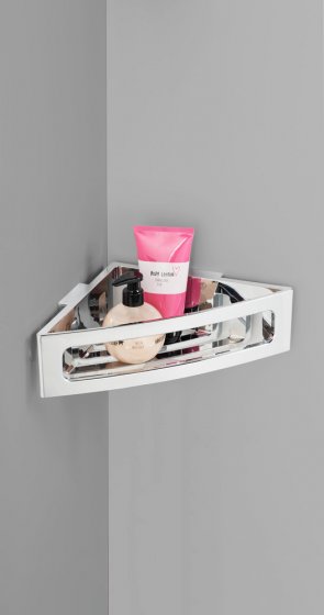 Turbo-Loc® Eckablage Mod. Bralia Chrom, Befestigen ohne Bohren