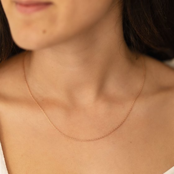 Collier 925/- Sterling Silber Ankerkette 41+5cm 