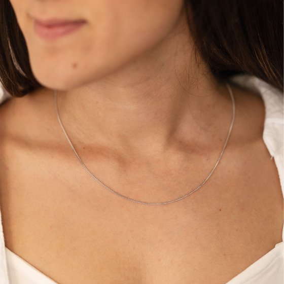 Collier 925/- Sterling Silber 42+5cm lang 