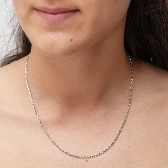 Halskette 925 Silber Ankerkette 45cm 