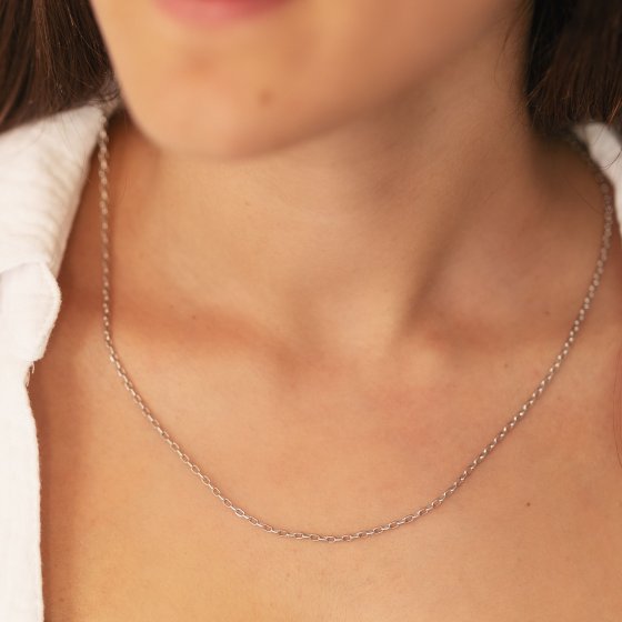 Collier 925/- Sterling Silber Ankerkette 60cm 