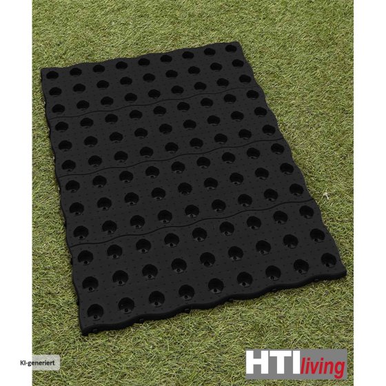 Gehwegplatten Set aus Kunststoff 4 teilig wetterfest für Gartenwege 