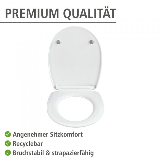 Toilettensitz Mod. Tavola, WC-Sitz mit Absenkautomatik und Schnellbefestigung 