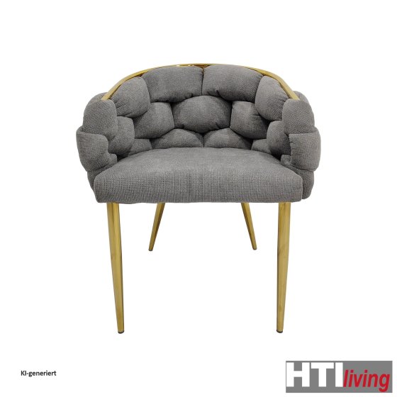Stuhl Alsen Gold Grau 