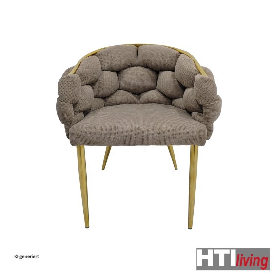 Stuhl Alsen Gold Braun 