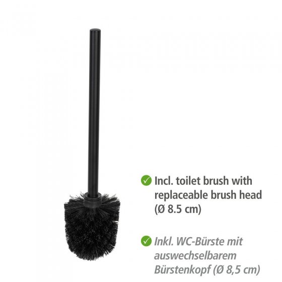 Stand WC-Garnitur Mod. Parus Schwarz, aus lackiertem Stahl 