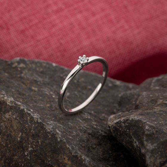 Ring Gold 585 mit Brillant 0,05ct. 