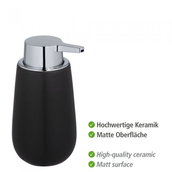 Bad-Accessoire-Set Mod. Badi Schwarz Keramik 