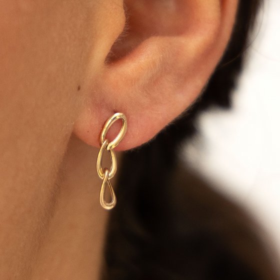 Ohrhänger Gold 375 mit 1,7cm Länge 