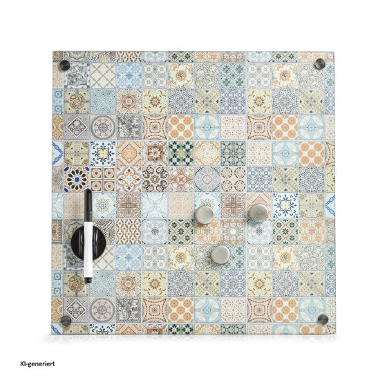Memoboard aus Glas Mosaik 