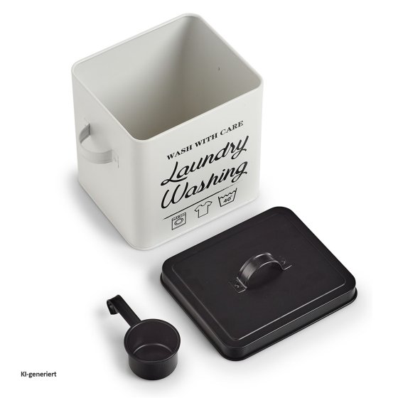 Waschpulver-Box, Metall Laundry 