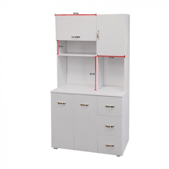 Küchenschrank Weiß Blanca