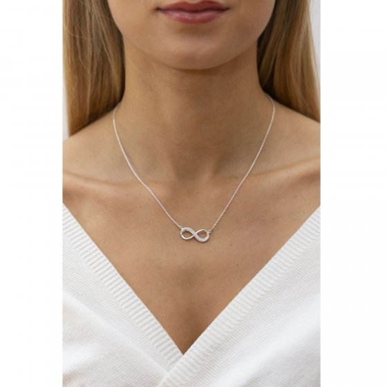 Halskette Silber 925 mit Unendlichkeitszeichen 45cm lang 