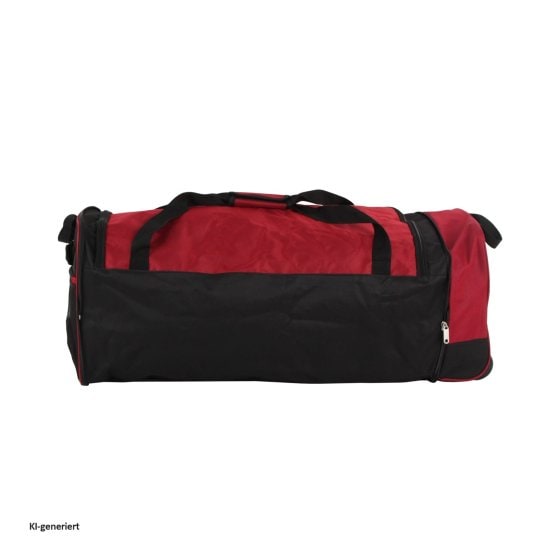 Reisetasche auf Rollen Rochester Schwarz Rot 