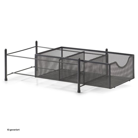 Schreibtisch Organizer Mesh Schwarz 