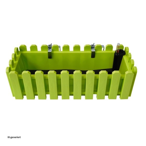 Blumenkasten mit Wasserspeicher Nessa 50 cm Grün 