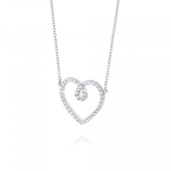 Armband 925 Sterling Silber rhodiniert Glänzend Zirkonia weiß 