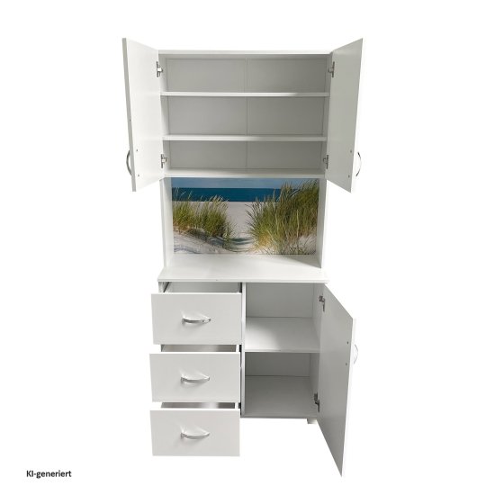 Badschrank Blanca Wellness Motiv Düne 