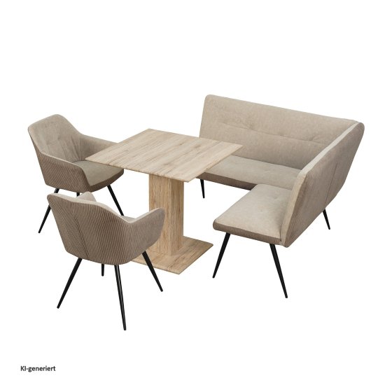 Sitzgruppe Taupe/Cord Joschka 