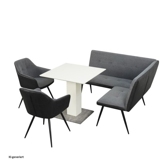 Sitzgruppe Anthrazit/Grau/Weiß Joschka 