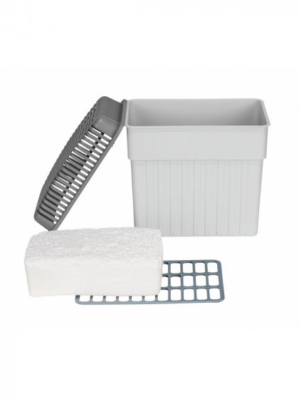 Feuchtigkeitskillerg Grau mit 3 x 2 kg Nachfüller, schützt Räume bis 50 m² 