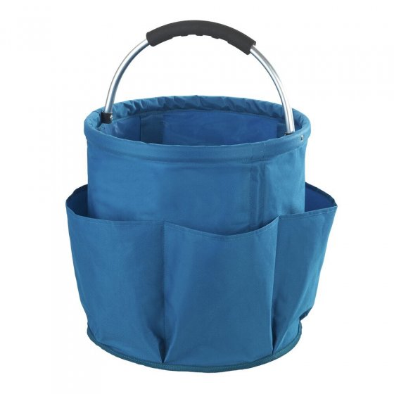 Universal Reinigungs Caddy Mod. Herkules 34 l, Blau, mit 5 Außentaschen für Schwämme und Tücher 