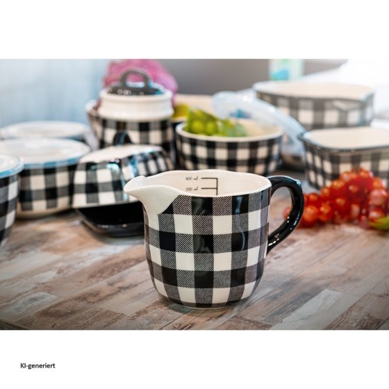 Milchkrug aus Keramik 800 ml Squares 