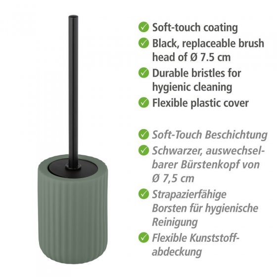 Keramik WC-Garnitur Mod. Belluno Grün, mit Soft-Touch Oberfläche 